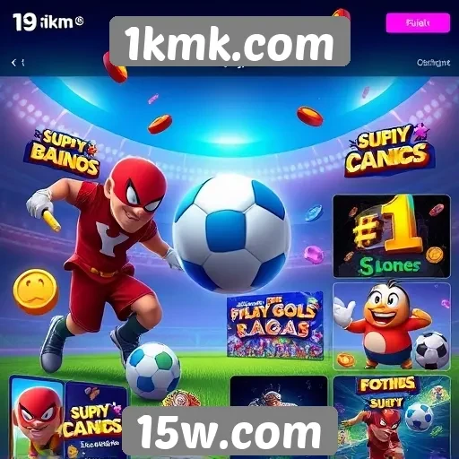Variedade de jogos disponíveis no 1kmk